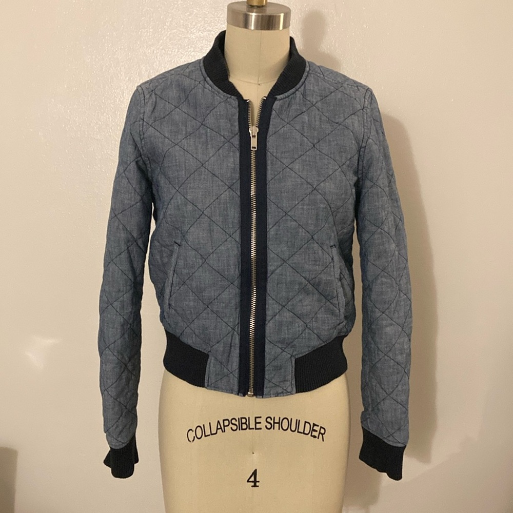 Gap Chambray Bomber Jacket